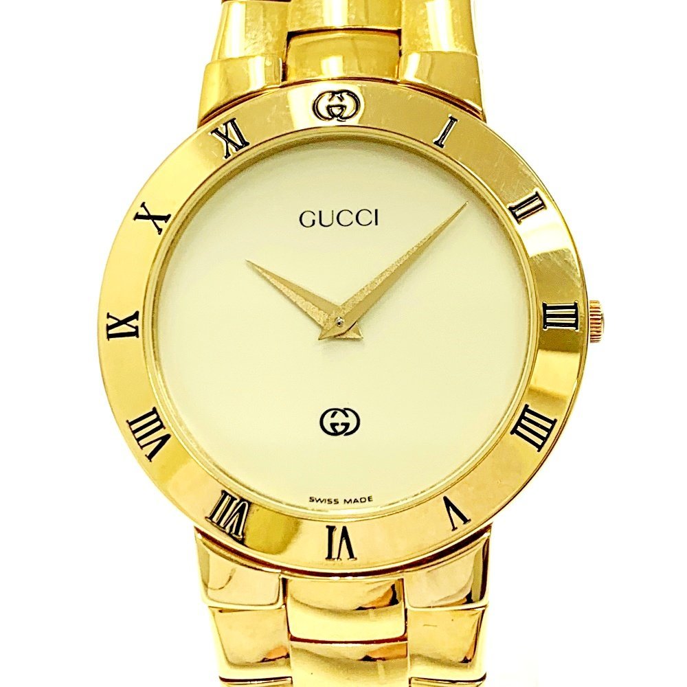 グッチ 3300.2.L GP ゴールド文字盤 レディース 稼働 GUCCI s-l1200.jpg