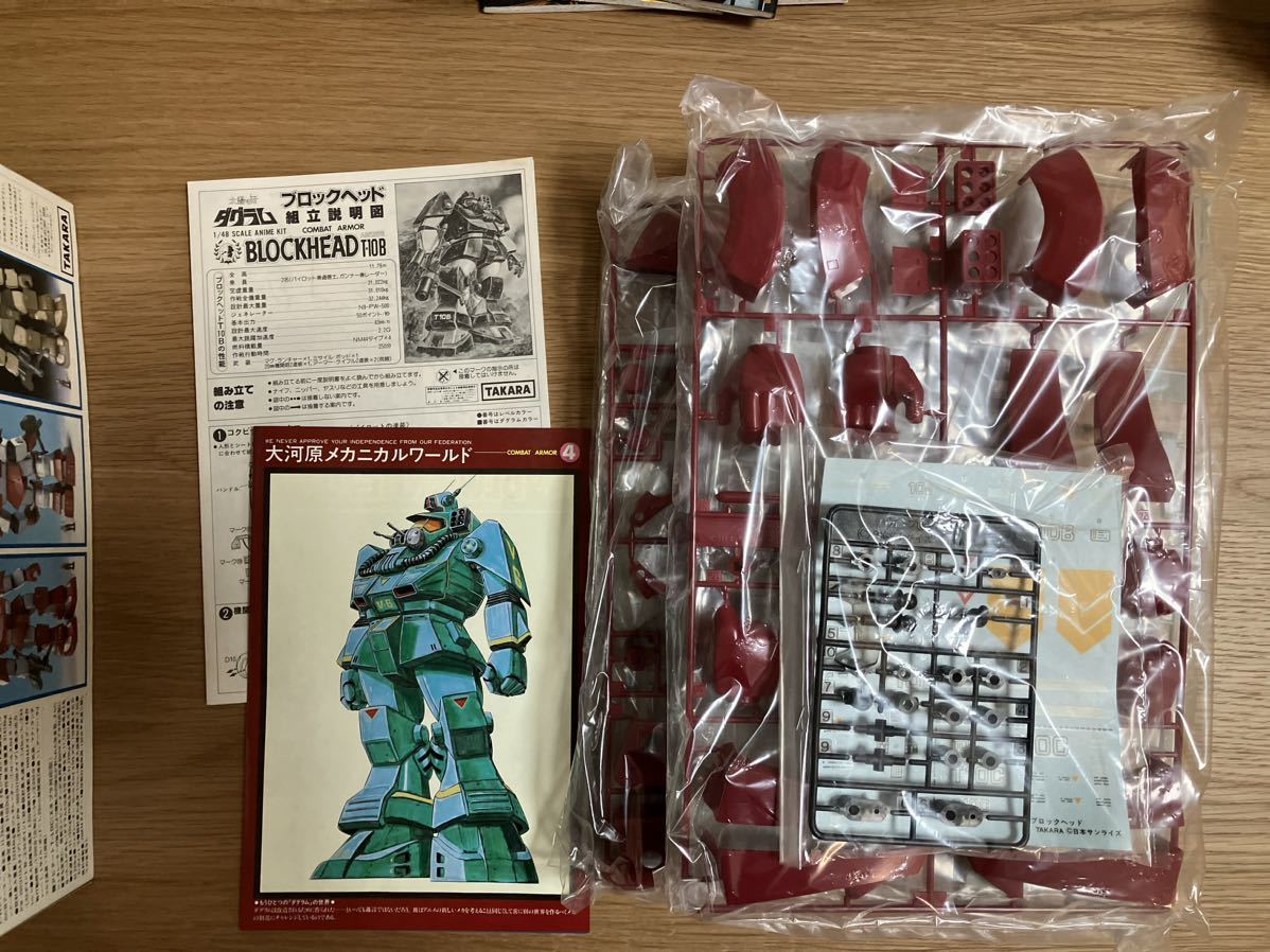 タカラ 太陽の牙ダグラム 1/48 ブロックヘッド 未組立 1⁄48 太陽の