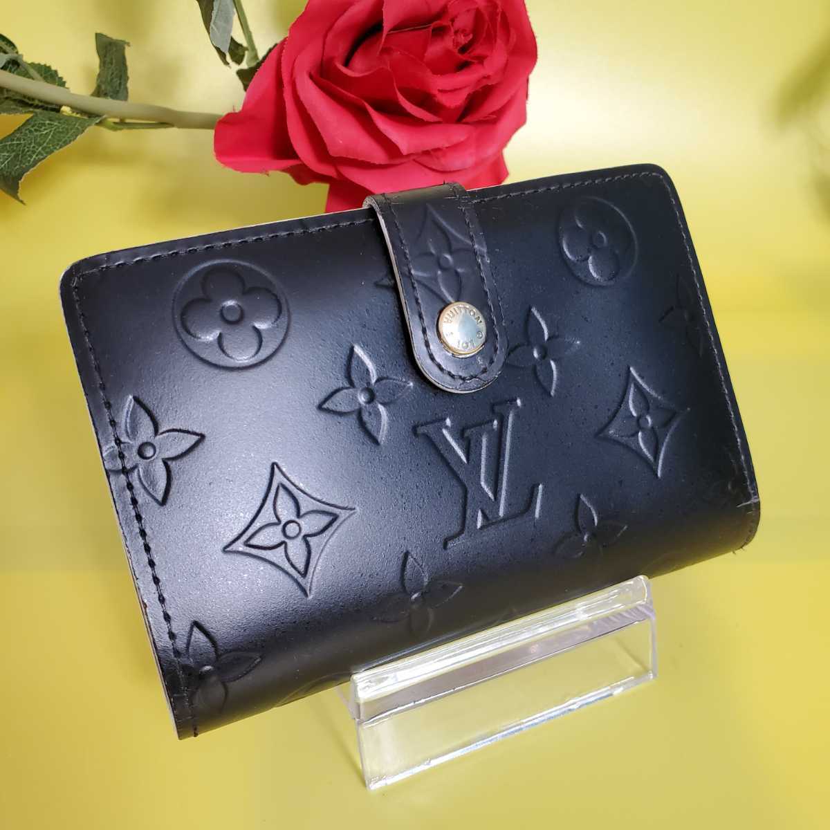 ★A28★LOUIS VUITTON ルイヴィトン★財布 ブラック ヴェルニ モノグラム 1スタ