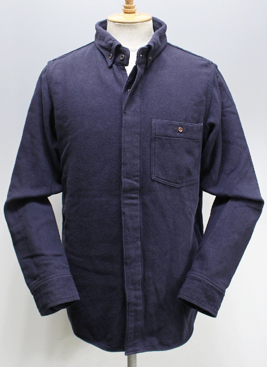 DALEE'S&Co (ダリーズアンドコー) SELAM / セーラム スタイリッシュワーク ネルシャツ ネイビー size 17.5(XL) / BDシャツ