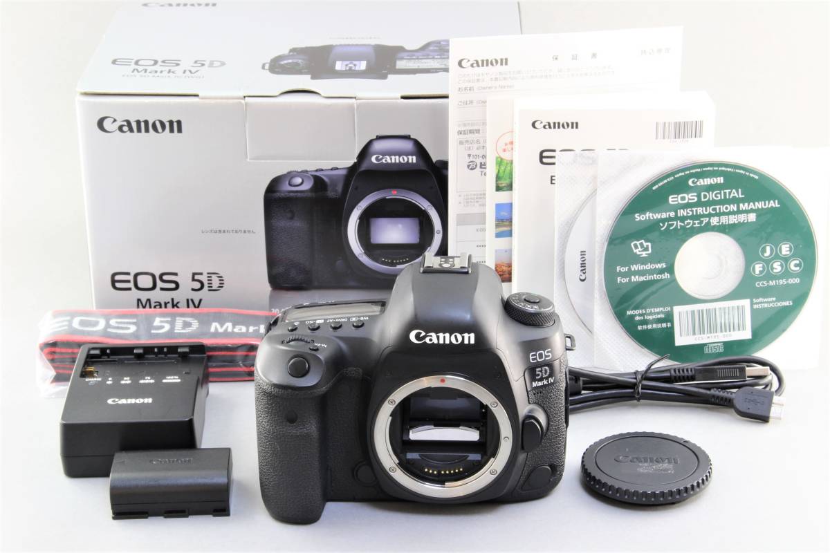 AB+ (美品) Canon キャノン EOS 5D Mark IV 4 ボディ フルサイズ 初期不良返品無料 領収書発行可能