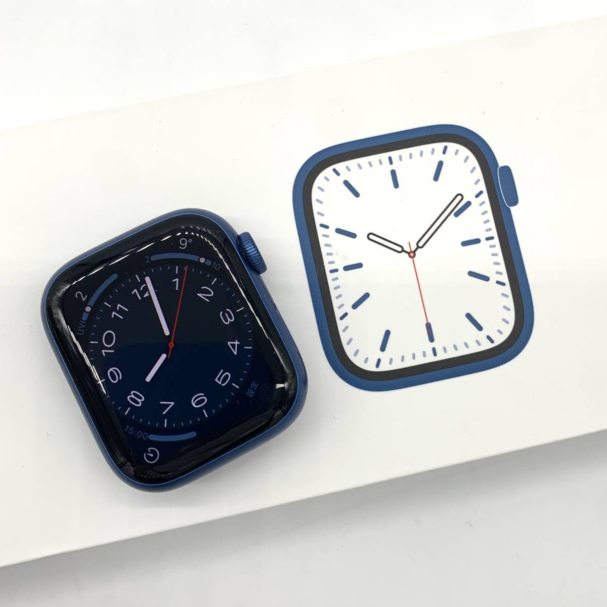 ▽Apple AppleWatch series7 41mm GPSモデル ブルーアルミニウム 