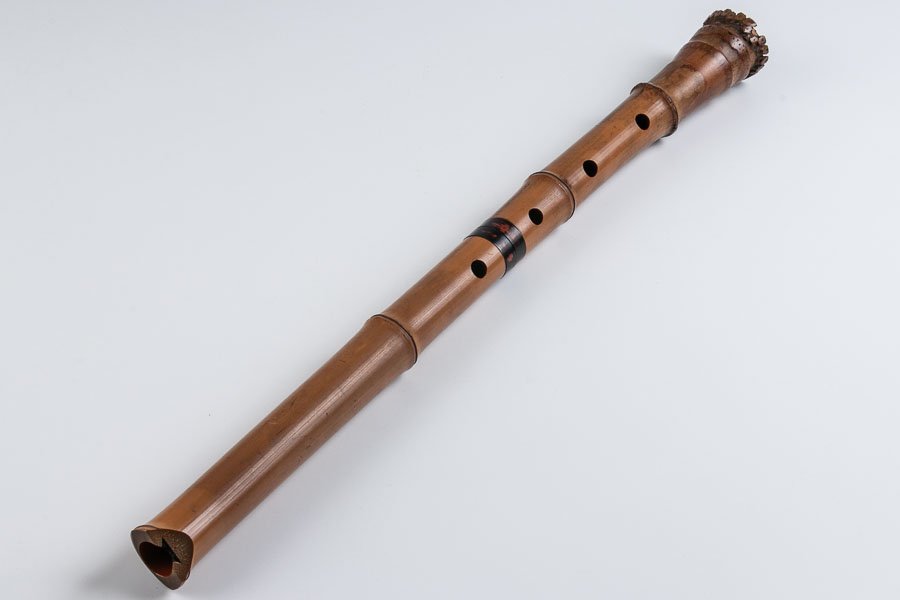 和楽器 製管師 飯田雪州 いいだせっしゅう 尺八 笛 全長約 57.5cm