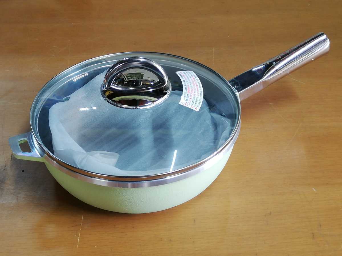 アサヒ軽金属 オールパンL ガラス蓋付 IH対応 フライパン 未使用品