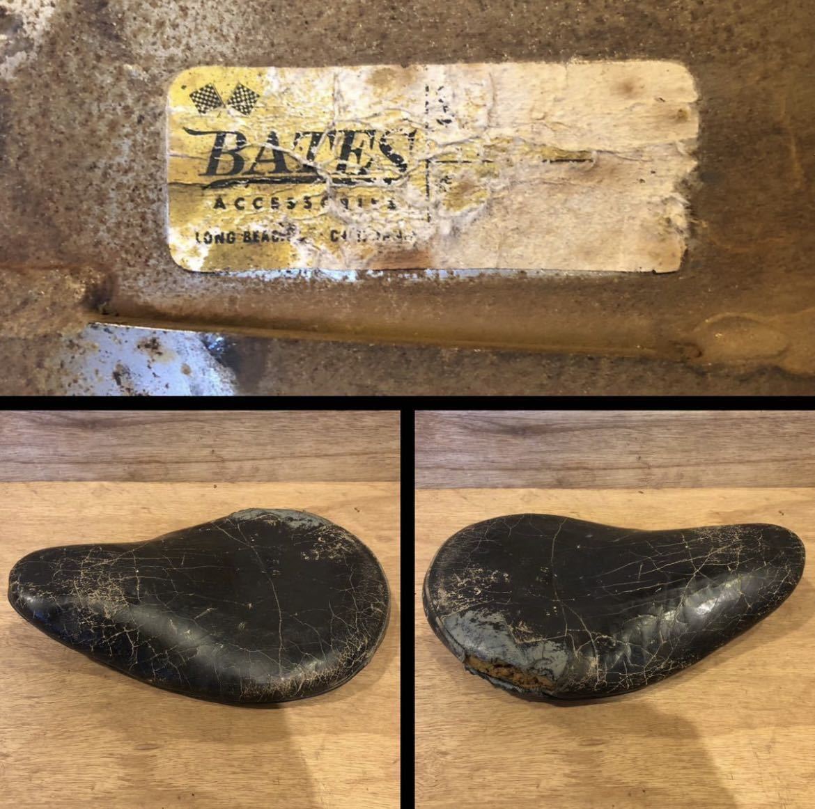 当時物 BATES ベイツ ソロシート ビンテージ ナックル パン ショベル
