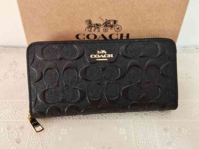 コーチ 長財布 シンプル ブラック 大人気 メンズ 新品 コーチ(COACH