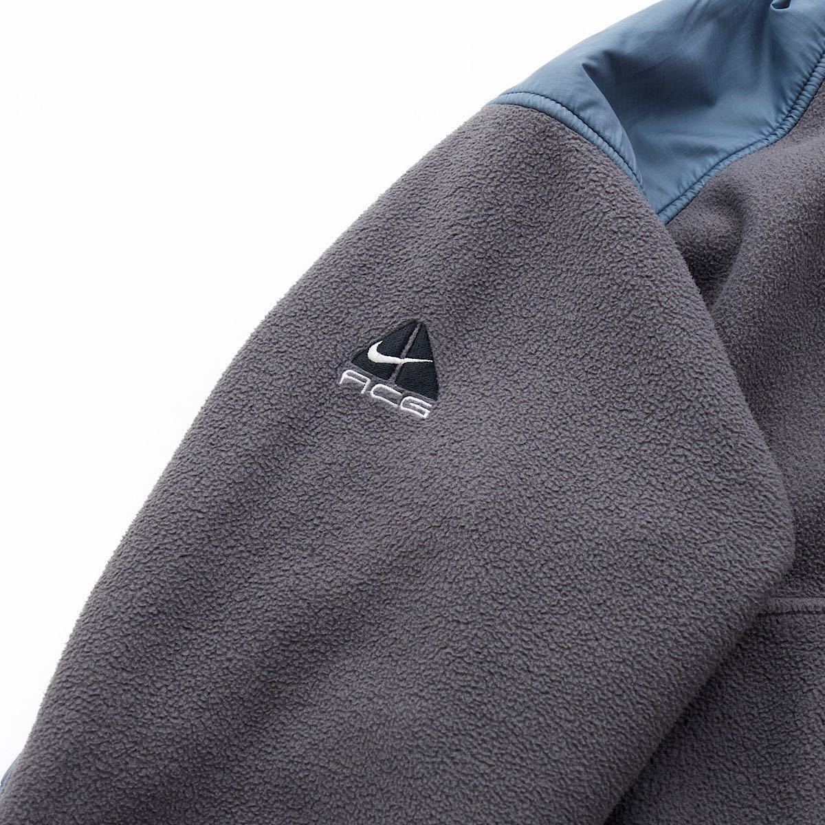 希少 90s ACG ダブルジップ フリースジャケット レアカラー ブルー  