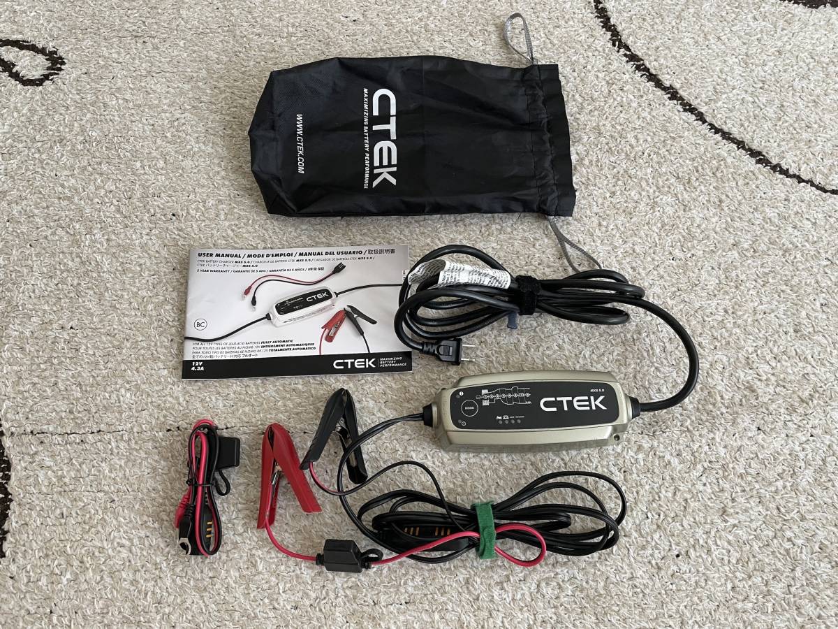 CTEK MXS5.0 品 通電確認済み CTEK シーテックMXS5.0 バッテリー