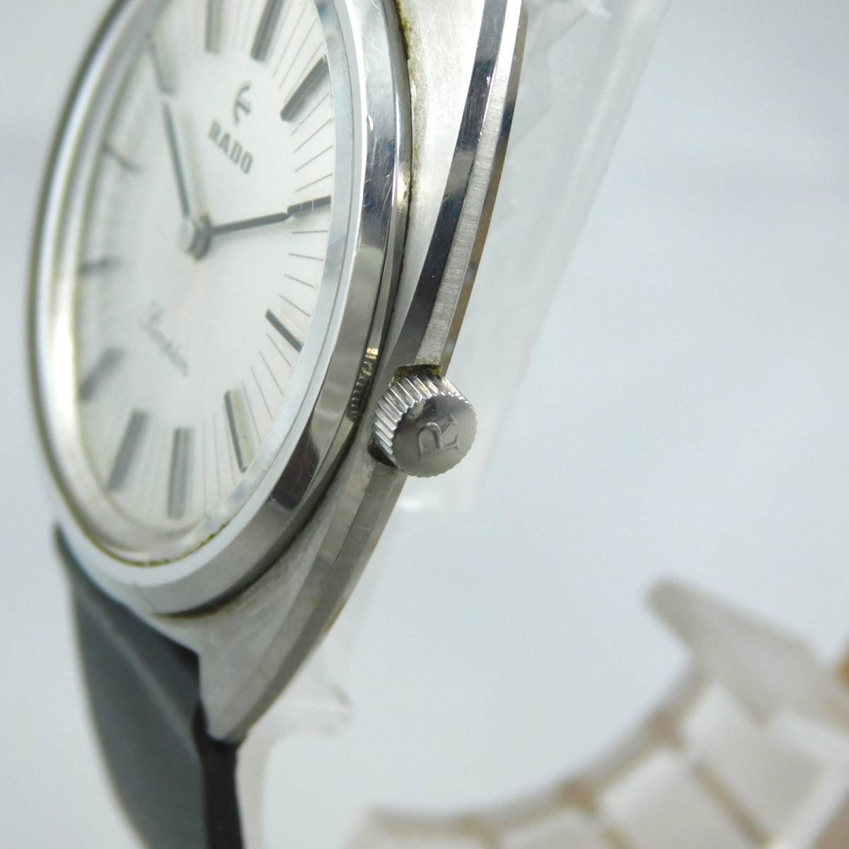 稼働〇 ラドー SIMPLON メンズ シルバー 手巻 腕時計 RADO 【公式通販】