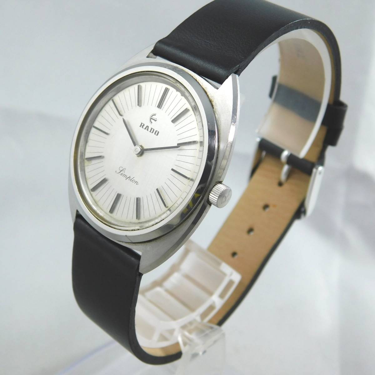 稼働〇 ラドー SIMPLON メンズ シルバー 手巻 腕時計 RADO 【公式通販】