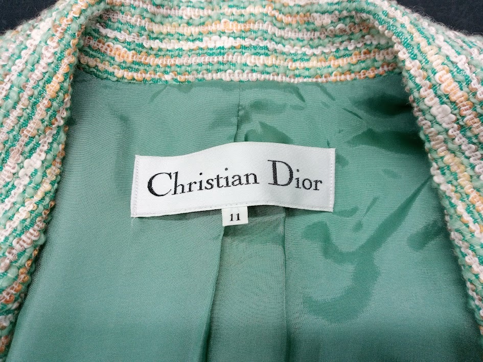 ▽ クリスチャンディオール スーツ 2点セット / Dior ツイード サイズ 