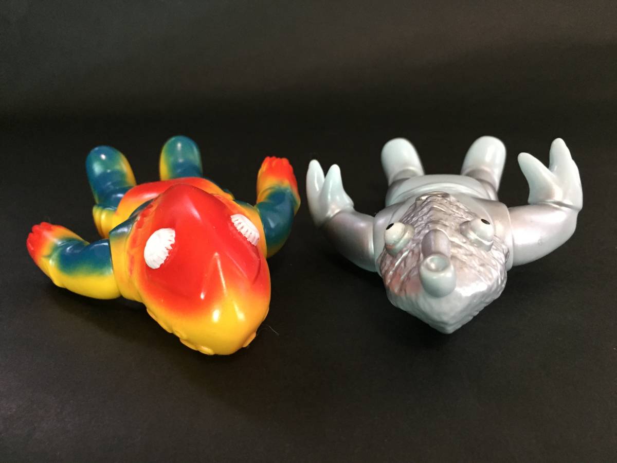 マーミット　ビニパラベビー　キュラソ星人　メトロン星人　ソフビ　フィギュア ☆ マーミット ビ二パラベビー「ウルトラセブン」登場 キュラソ星人