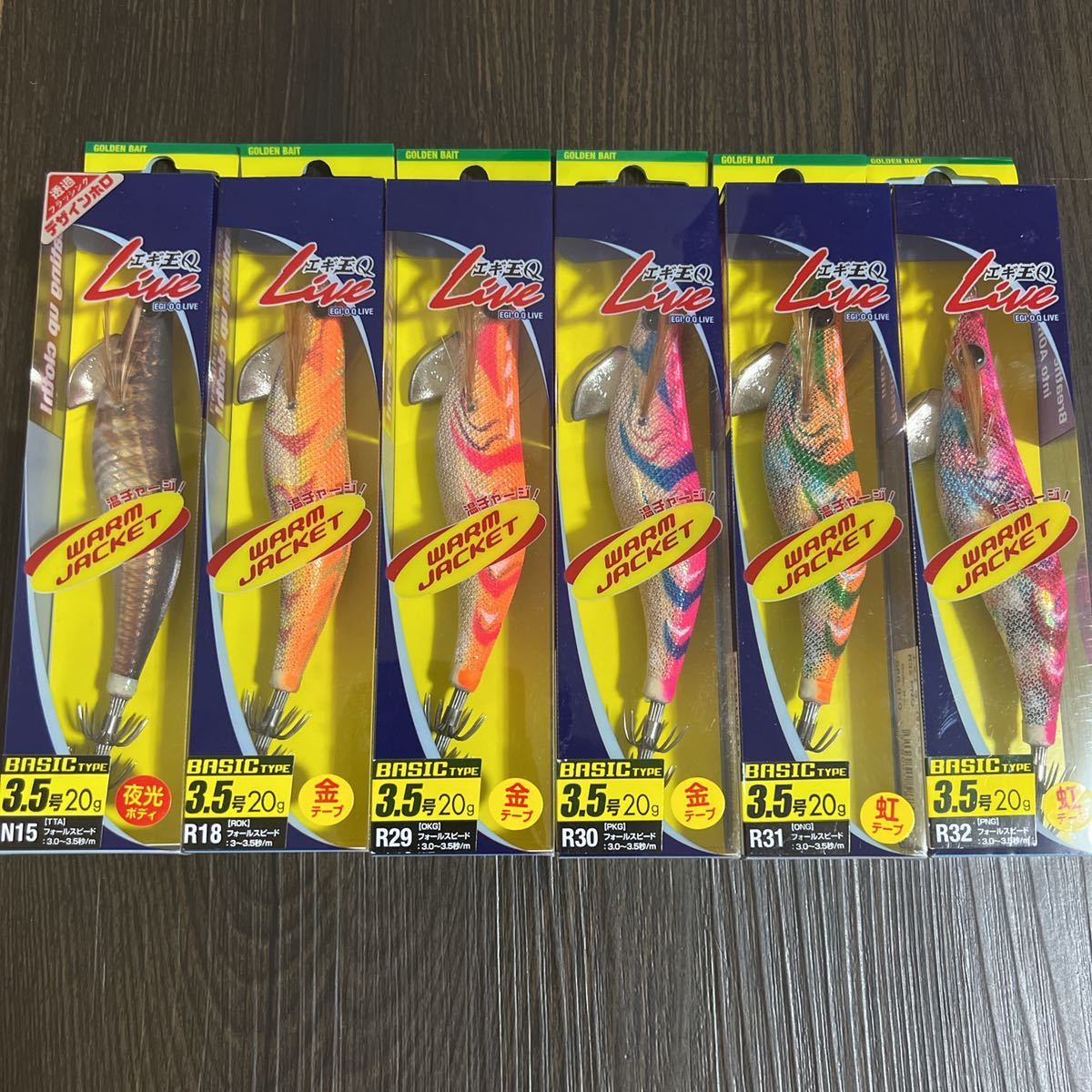 お得，爆買い エギ王Qライブ3.5号 廃盤 温チャージ 6個(3.5号)｜売買されたオークション情報、yahooの商品情報をアーカイブ公開 - オークファン 海水