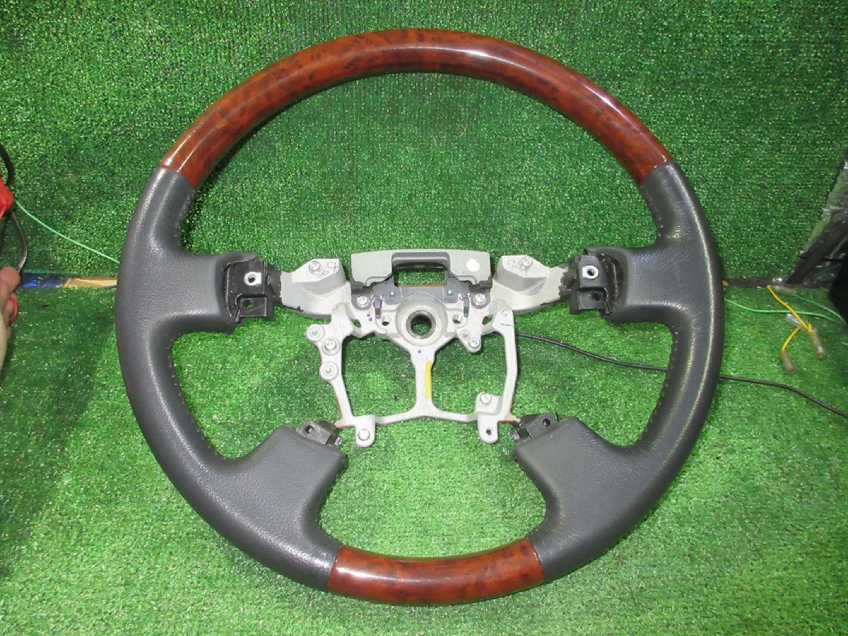 トヨタ ヴェルファイア ANH20W 純正ステアリング ウッドコンビ　※ 画像参照　　2022.12.12.Y.4-S7　22120389