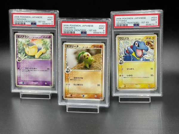 PSA 9 鑑定 ポケモンカード チコリータ ワニノコ ヒノアラシ セット