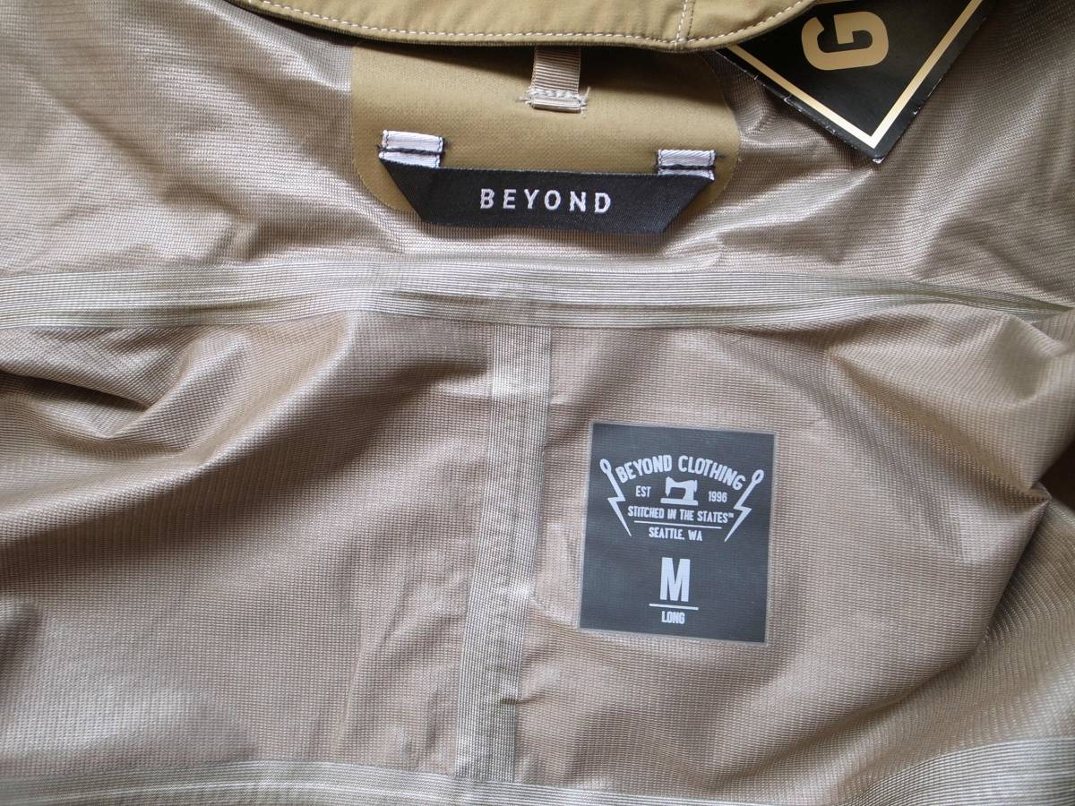 数量限定，限定SALE 新品 BEYOND CLOTHING ビヨンド A6 Rain Jacket GORE-TEX ジャケット M コヨーテ USA製　マウンテンパーカー