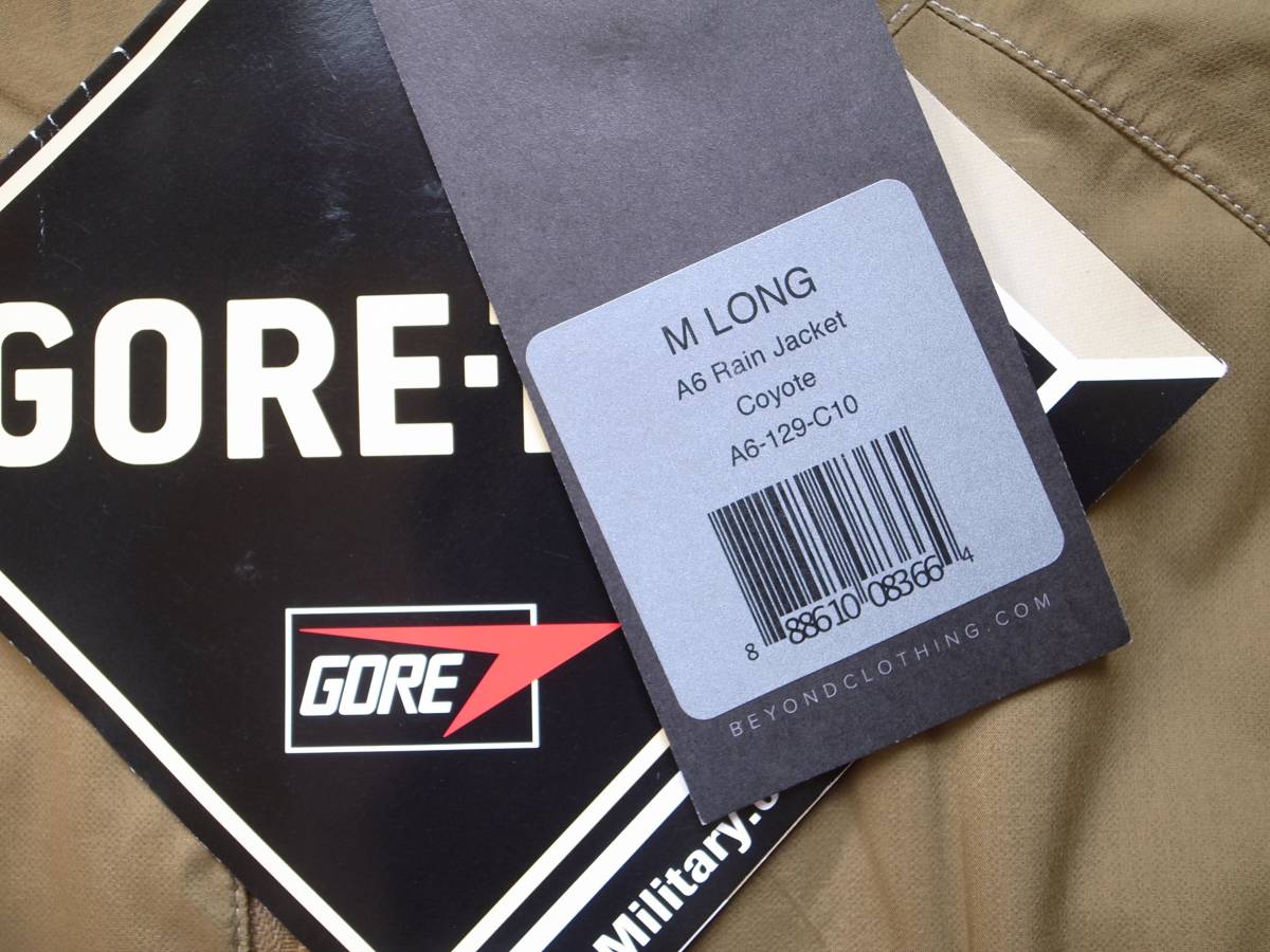 数量限定，限定SALE 新品 BEYOND CLOTHING ビヨンド A6 Rain Jacket GORE-TEX ジャケット M コヨーテ USA製　マウンテンパーカー