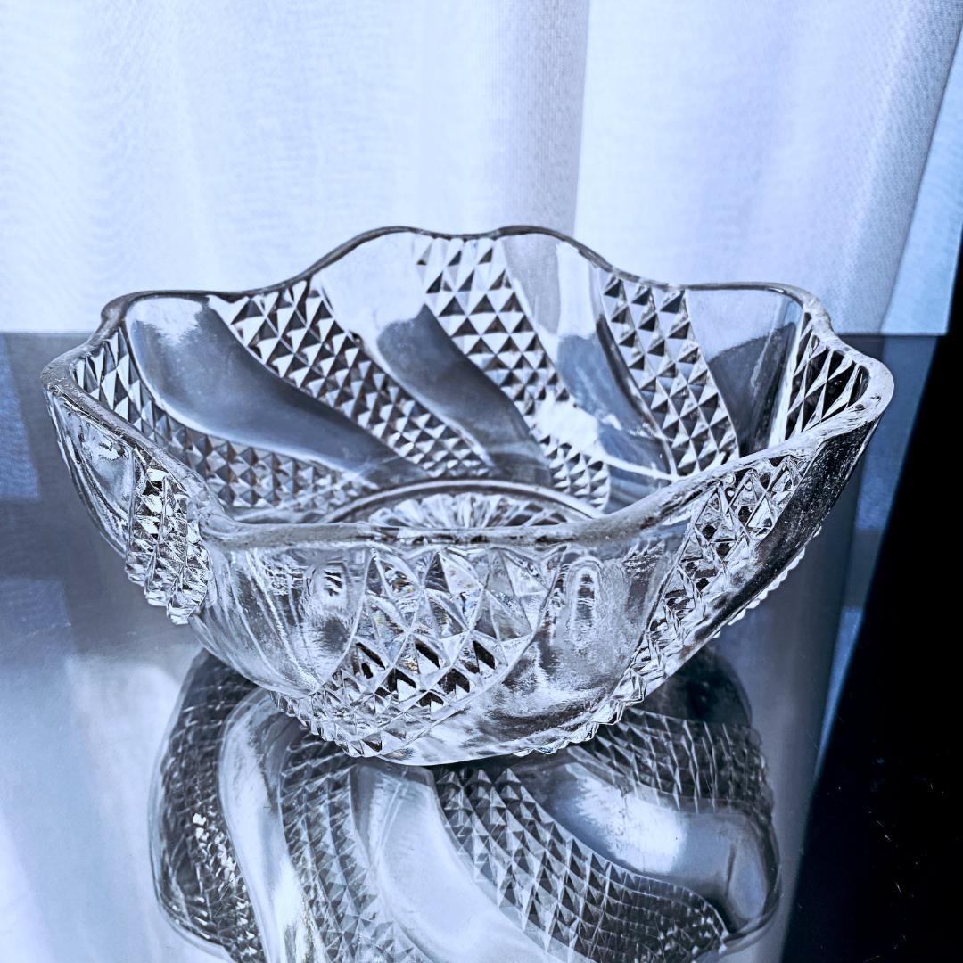 輝くオールドバカラBaccarat＊セルポンティーヌのボウル 中 Serpentine