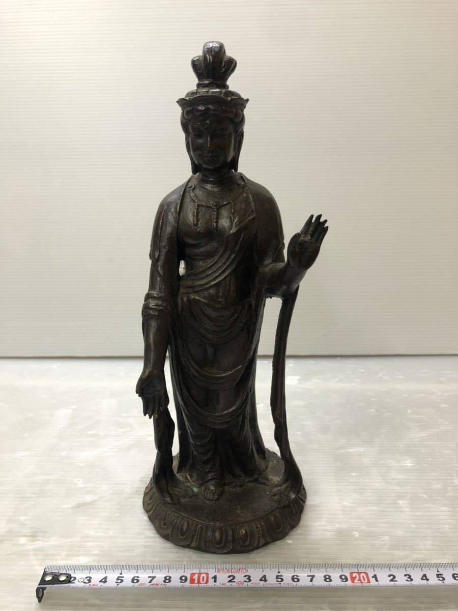 仏教美術 観音菩薩 仏具 友沢正彦 1000体限定 ブロンズ像 和み