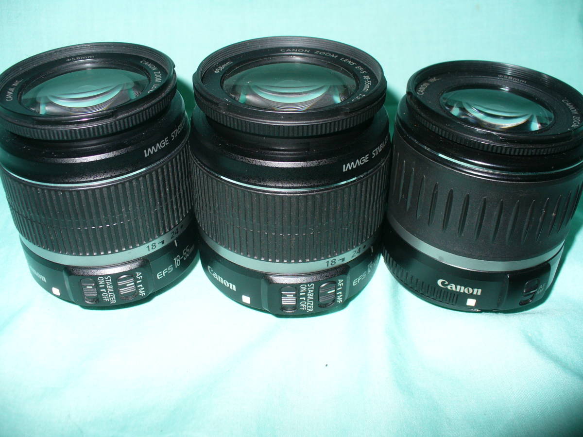 CANON EF-S 18-55mmレンズ3本（ジャンク） 【公式通販】