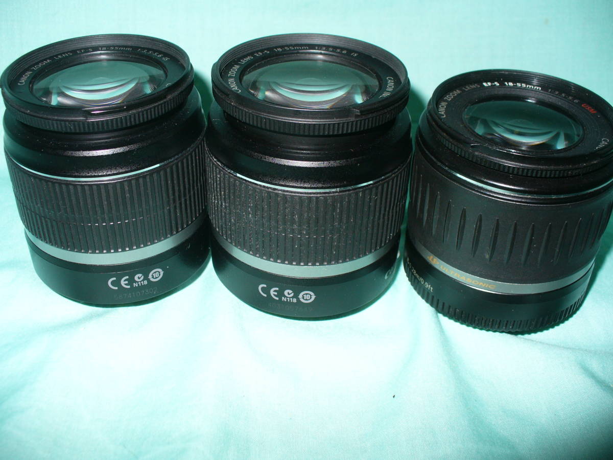 CANON EF-S 18-55mmレンズ3本（ジャンク） 【公式通販】
