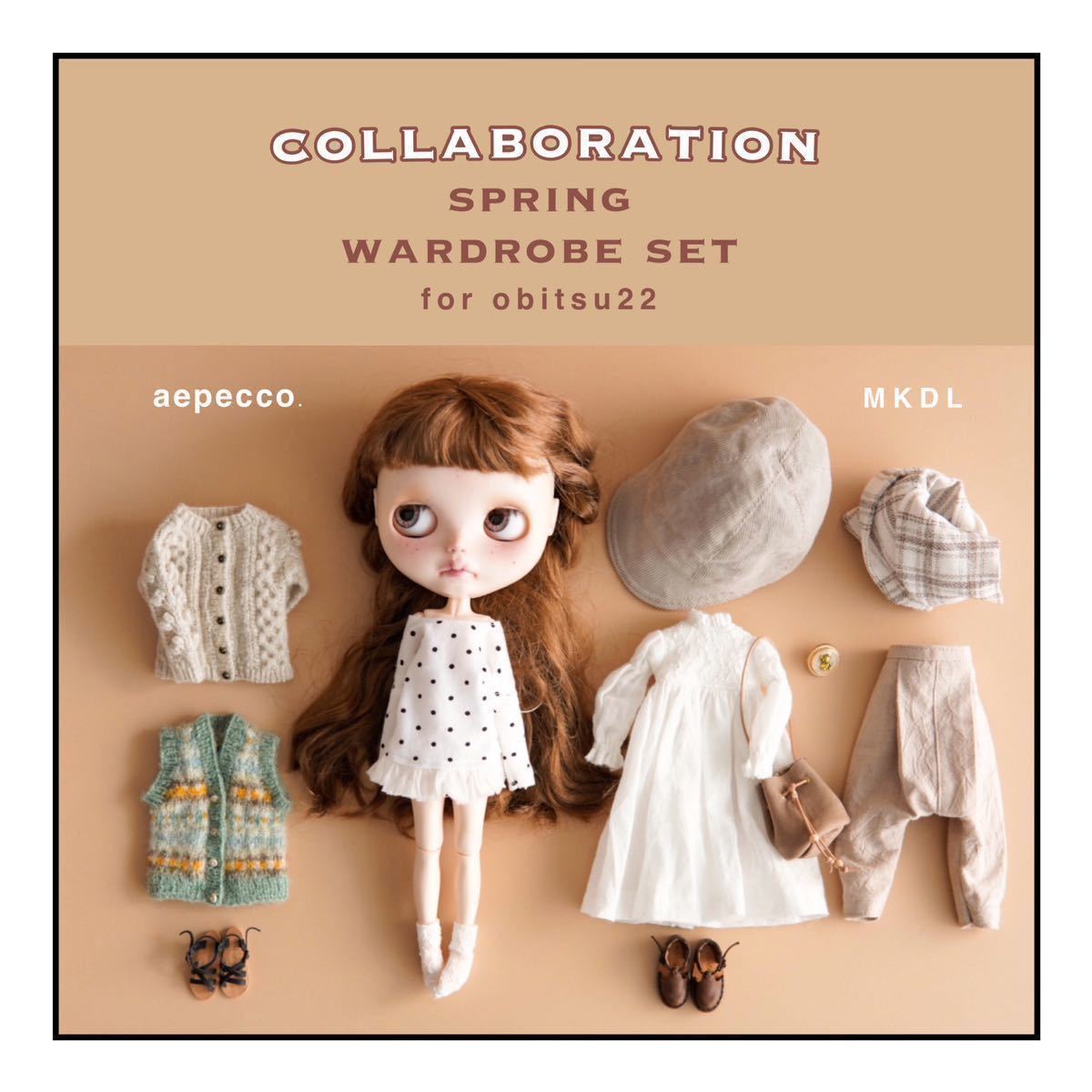 aepecco.× MKDL】Neo Blythe Outfit for ob22_collaboration wardrobe 