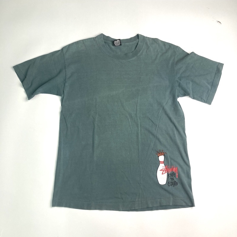 1980年代 old stussy オールドステューシー 両面ボウリングピン 