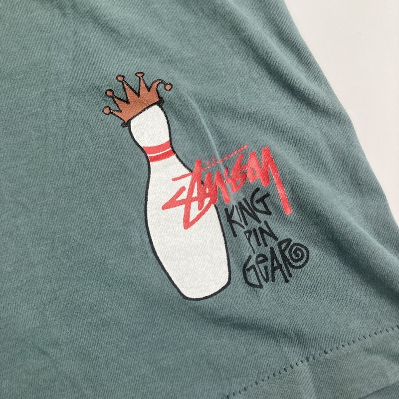 1980年代 old stussy オールドステューシー 両面ボウリングピン 
