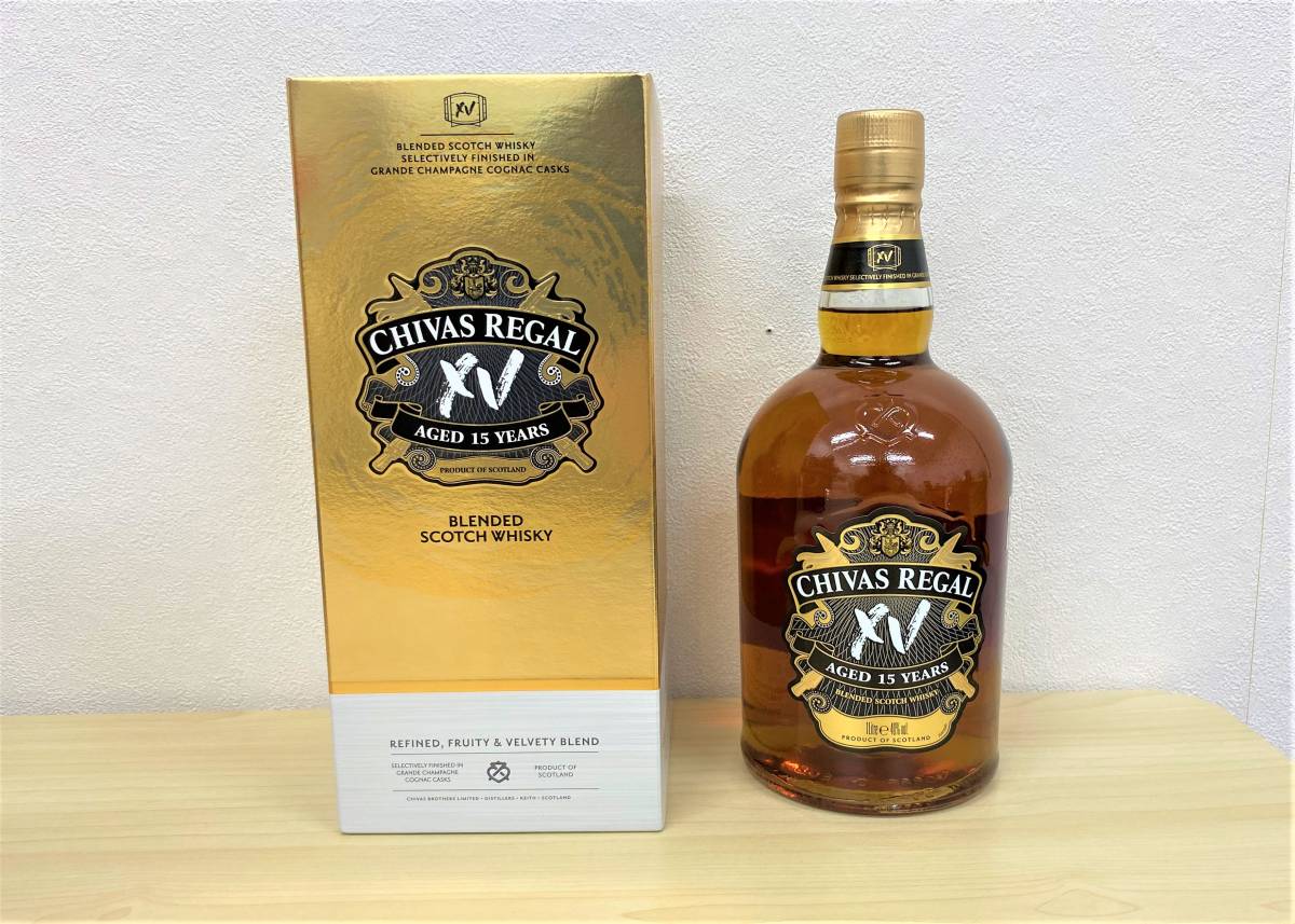 1560】CHIVAS REGAL 1000ml（シーバスリーガル）XV 15年 40％ 未開栓