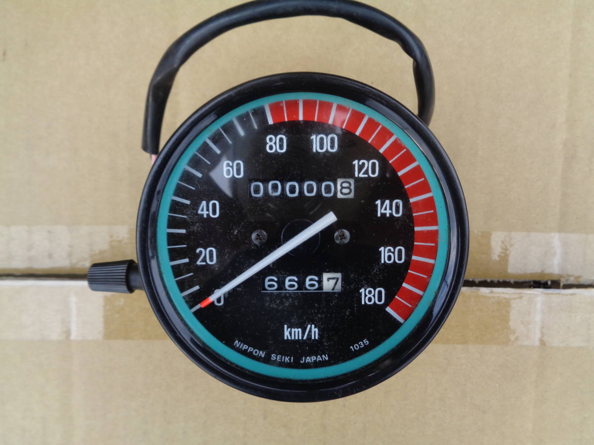 カワサキZ400FX系 メーター 180㎞/h 新品同様 Z400FX スピード