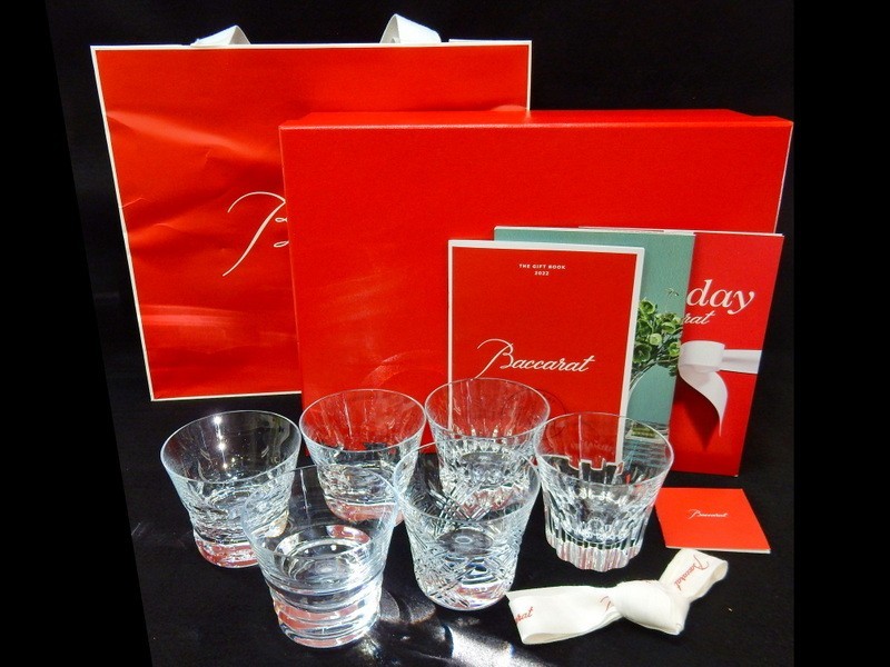 1000円スタート Baccarat バカラ ロックグラス 6点セット EVERYDAY エブリデイ ベルーガ/ビバ/ローザ/エトナ/ベガ/ステラ ［］ R10005