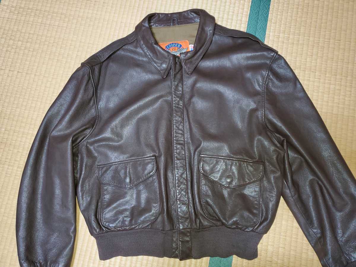 COOPER A-2フライトジャケットです。レザーはゴートスキンです。ビッグ 