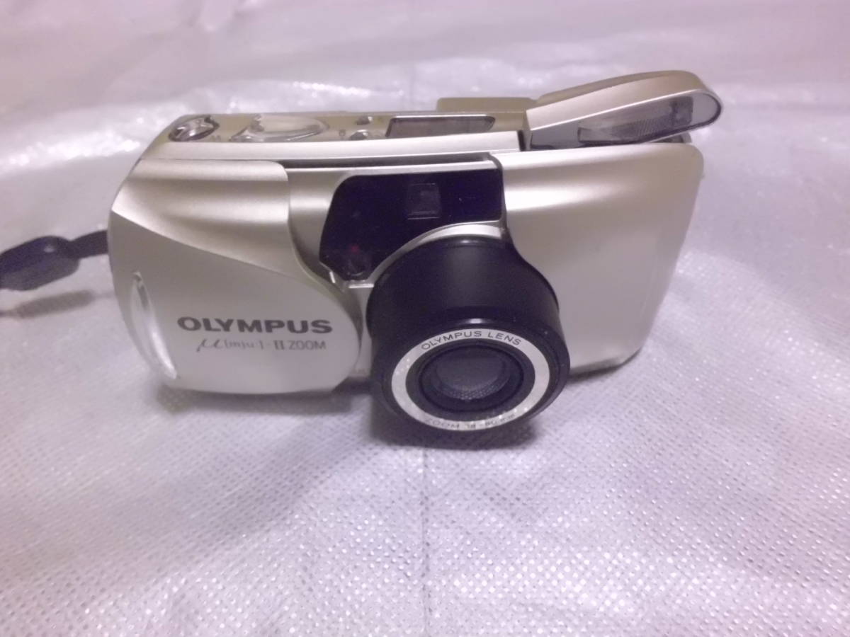 C6679OLYMPUS mju μ II ZOOM フイルムカメラ 中古OLYMPUS オリンパス