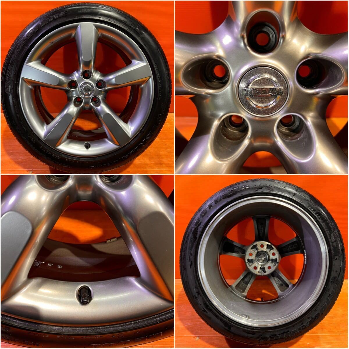 日産フェアレディZ Z33 後期純正ホイール 18インチ pcd114.3 5穴 