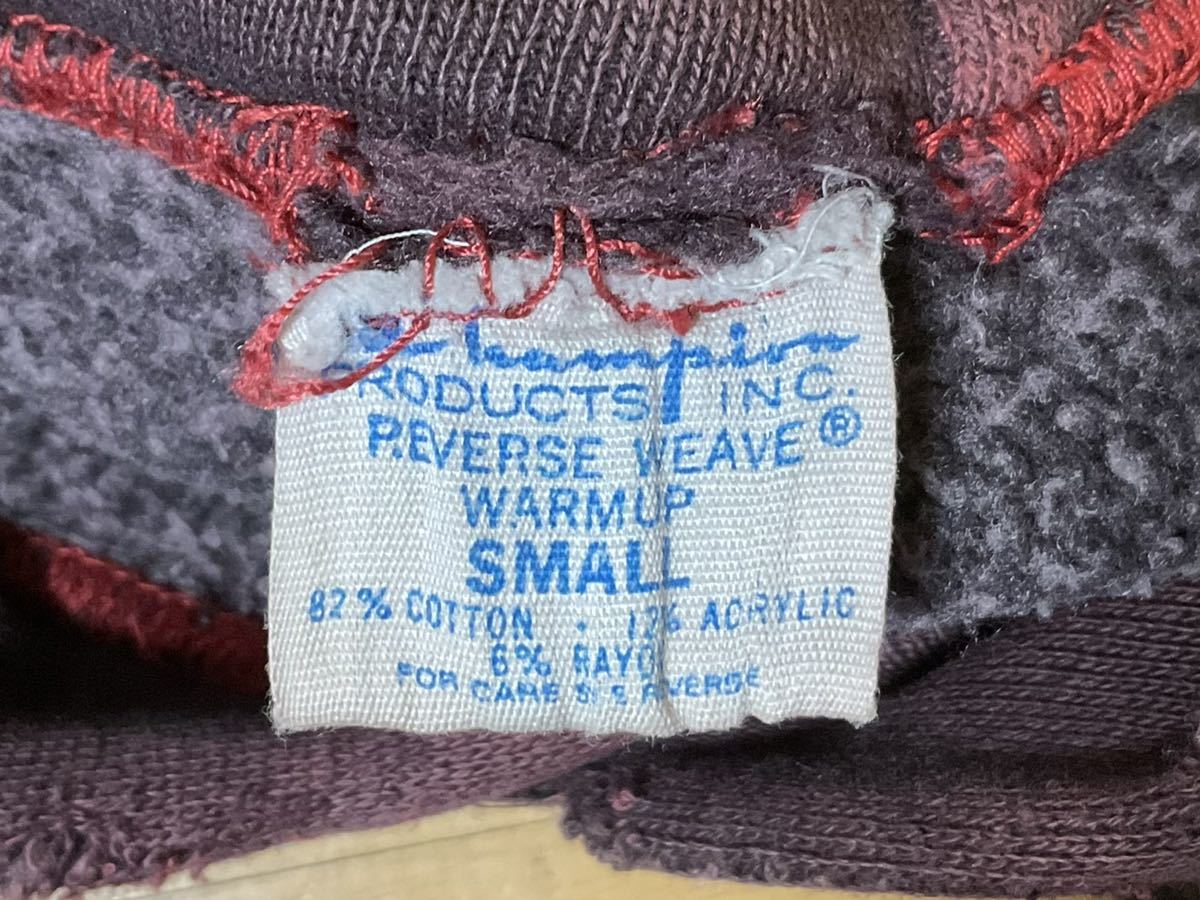 希少カラー / S【70’s単色タグChampionリバースウィーブ】ボルドーヴィンテージ青単色