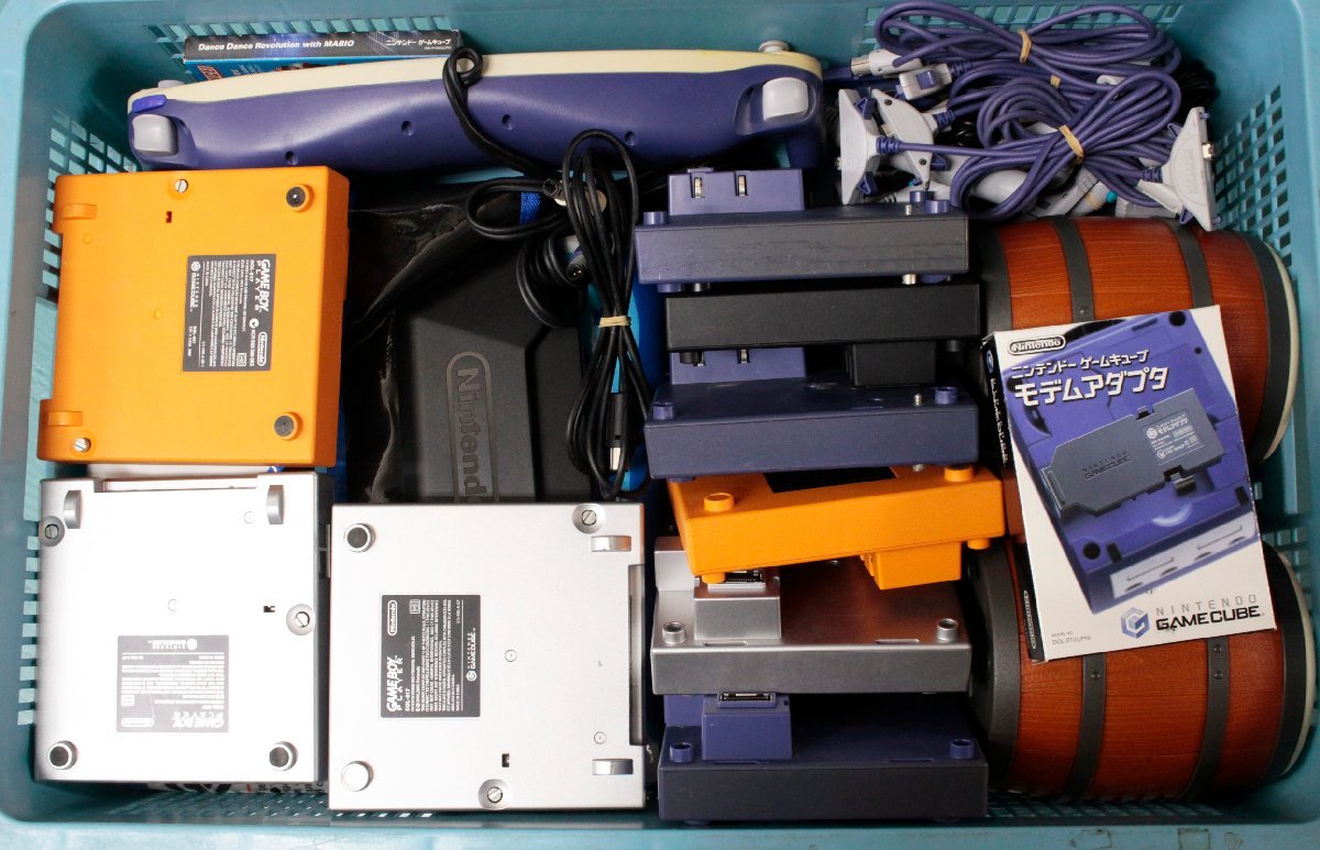 【中古・ジャンク品】GC ゲームキューブ 周辺機器 ゲームボーイプレイヤー モデムアダプタ タルコンガ 他 まとめセット'