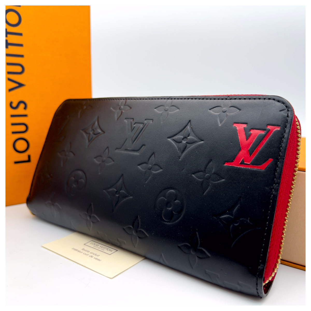 1円～★極美品★ルイヴィトン　LOUIS VUITTON 2263 ヴェルニ ジッピーウォレットジップ 長財布 付属品付き