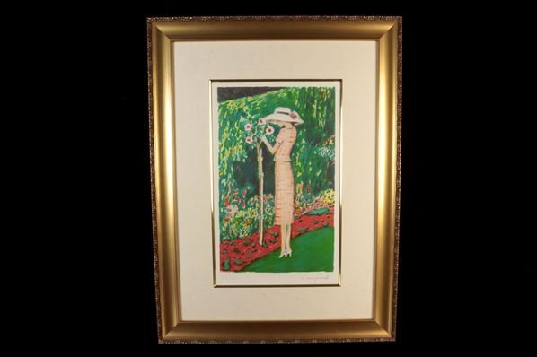 絵画 真作保証 ジャン・ピエール・カシニョール「バラの木Ⅱ