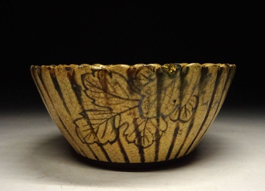 名品 古清水 色絵 透かし 六角鉢 京都個人蔵 茶道具伝来 名品 古清水