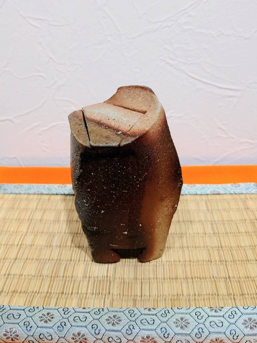 真作保証 隠崎隆一『備前茶入』共箱 ☆値下げ！