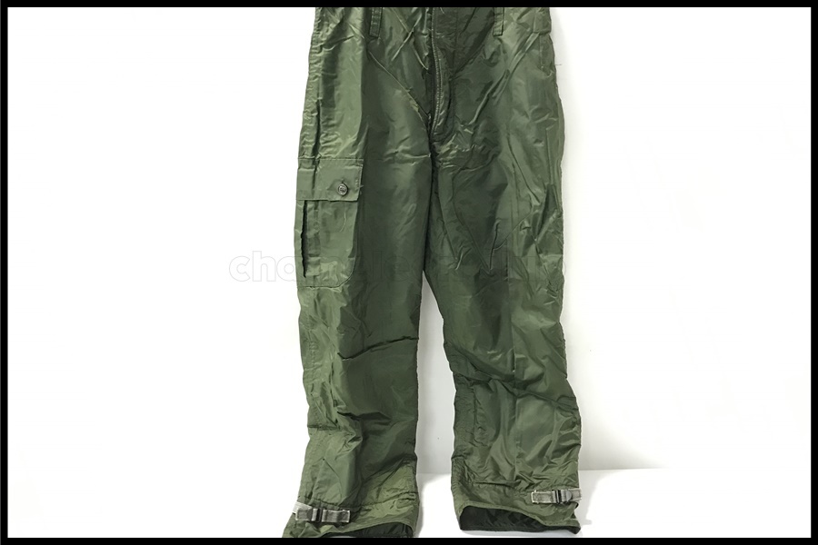 東京)米軍実物 EXTREME COLD WEATHER IMPERMEABLEデッキパンツ　サイズM　83年製