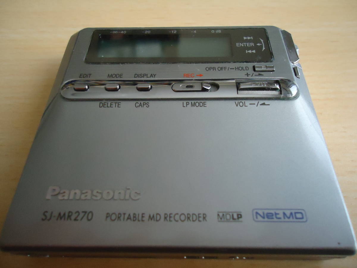 Panasonic パナソニック SJ-MR270 ポータブルMDレコーダー ジャンク
