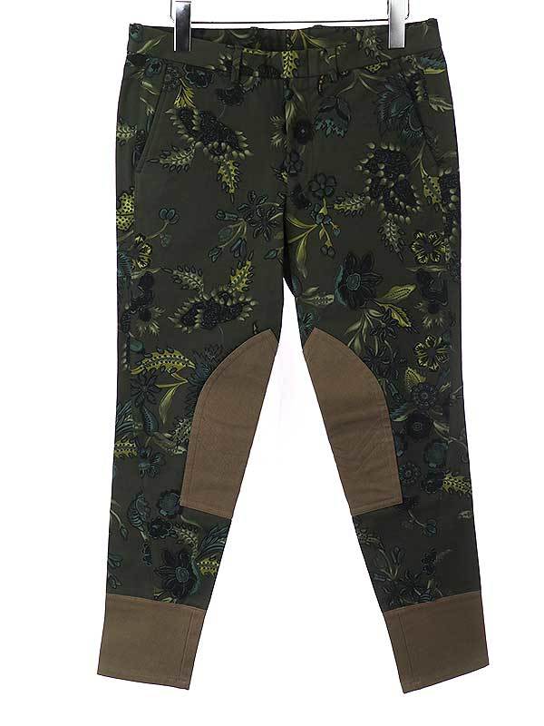GUCCI グッチ 14SS ボタニカルクロップドパンツ グリーン サイズ:46