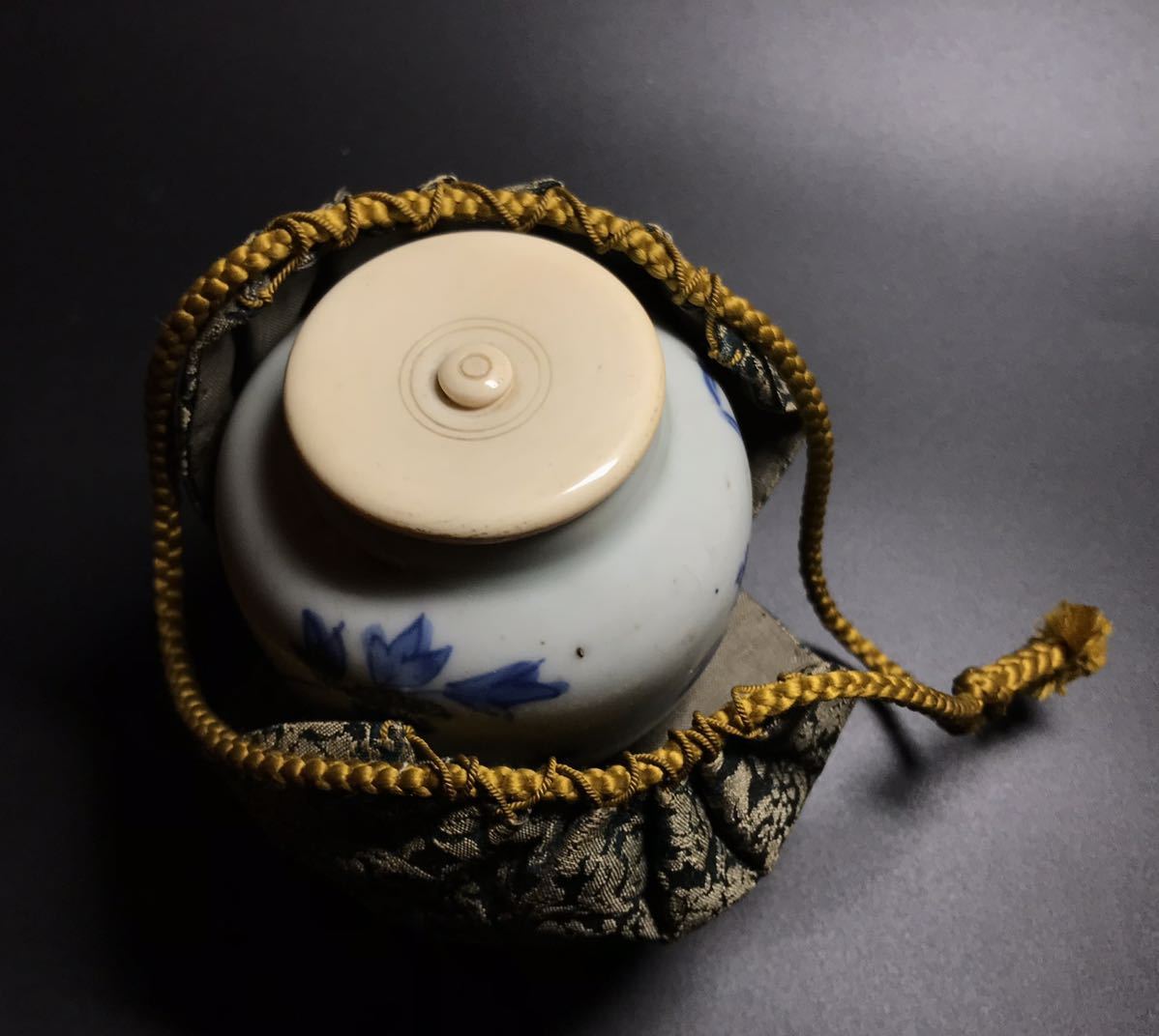 染付 煎茶道具 | 高野昭阿弥作 火入 Yahoo!オークション - 茶道具 景 (古
