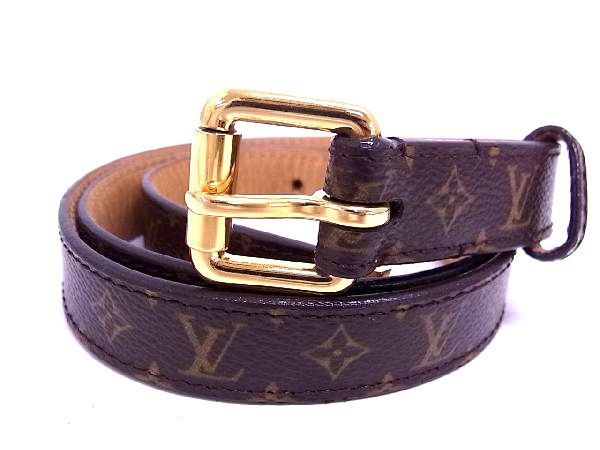1円 LOUIS VUITTON ルイヴィトン モノグラム サンチュール ベルト