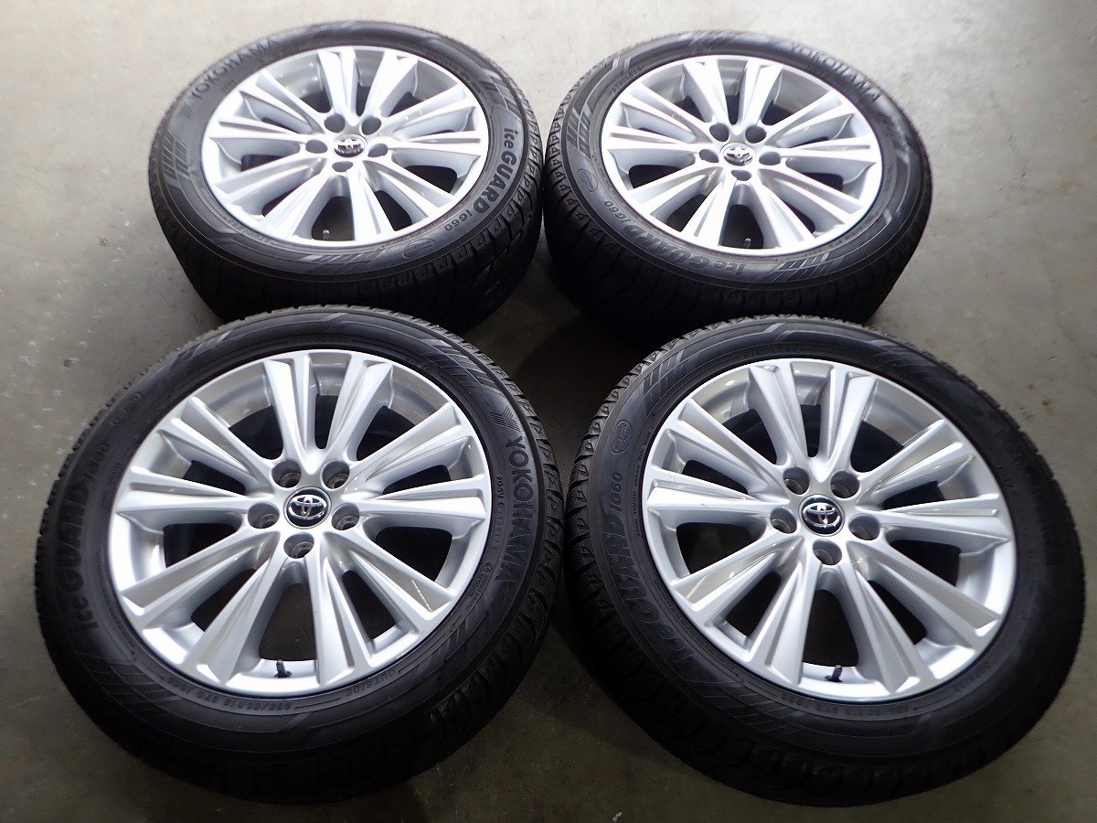 超美品スタッドレス！トヨタ純正アルファード235/50R18アルミホイール4本 QR3487【送料無料235/50R18】トヨタ純正 アルファード ヴェルファイア