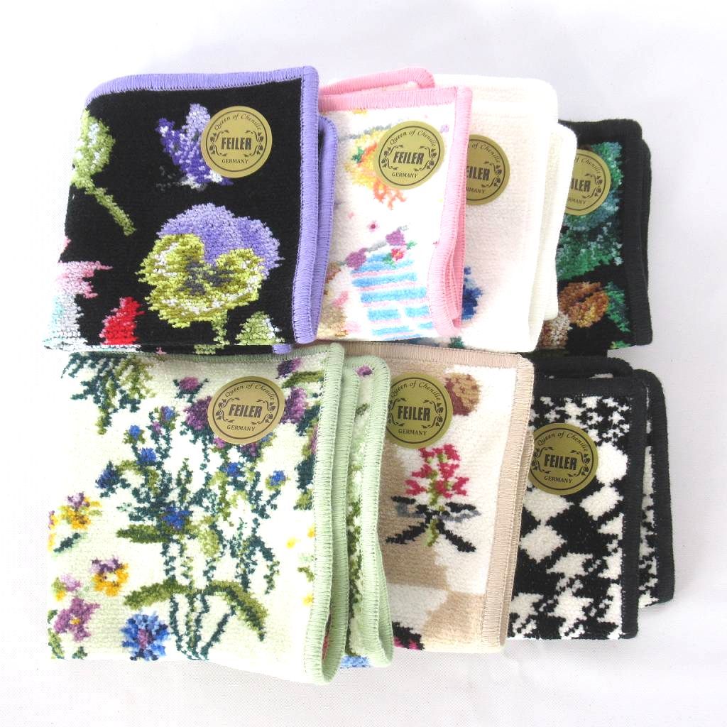未使用☆ FEILER フェイラー ハンカチ 計7点セット / ミニタオル ハンドタオル