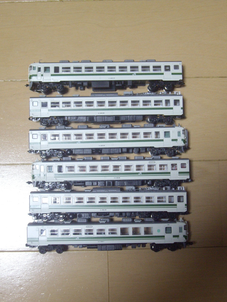 マイクロエース 455系 6両セット 品番A-0518 動力車動作・ライト点灯確認済み