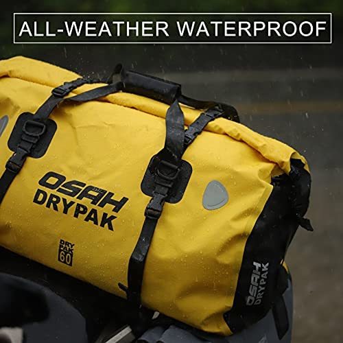 バッグ ベルト 専用 2点 □サイズ: 60L_ダークグリーン□ キャリアバッグ バイク シートバッグ
