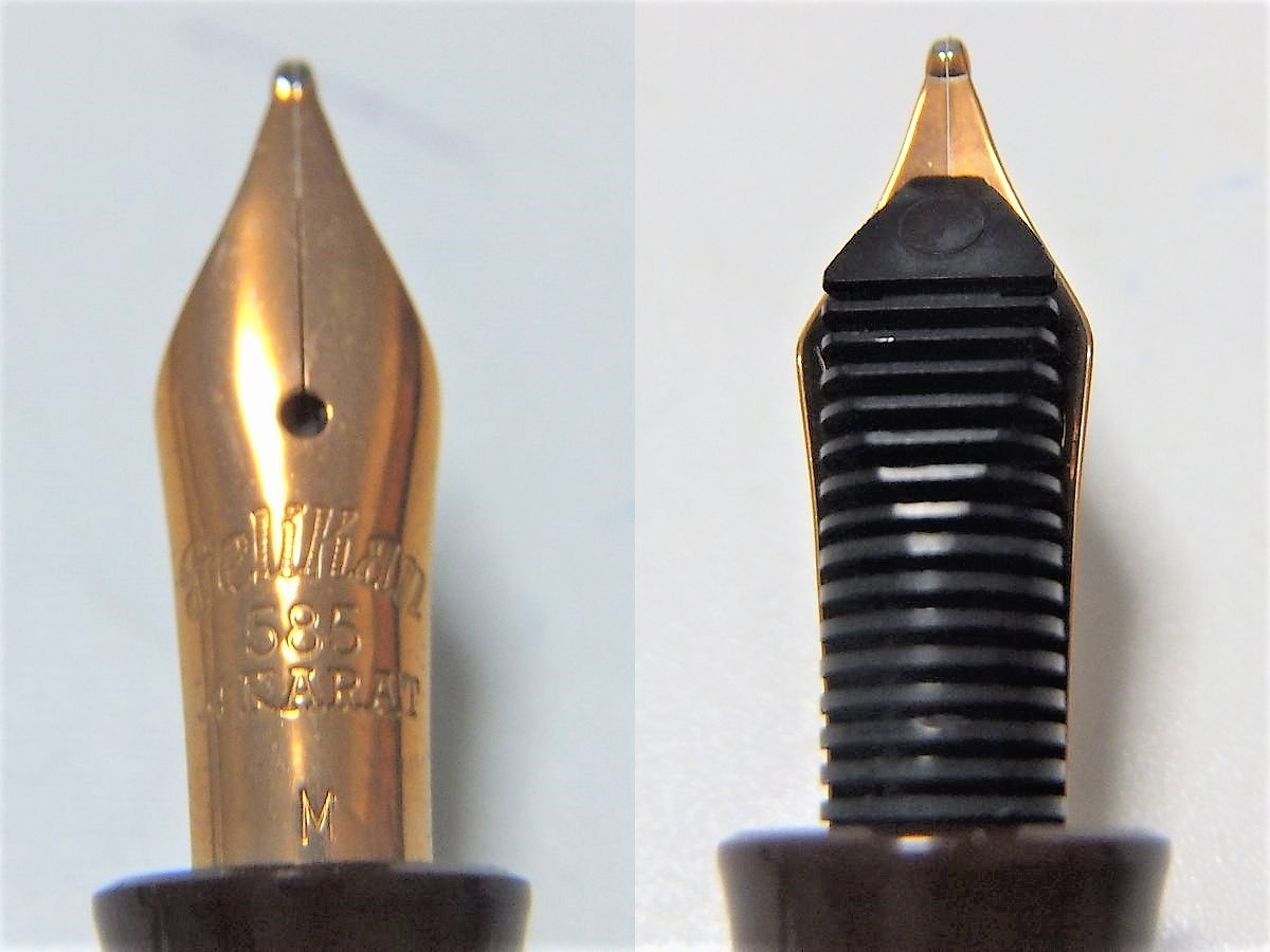 1円～ おたからや★B0110-07　Pelikan ペリカン 万年筆 M101N トータスシェルブラウン ペン先14K585刻印 計1点_10